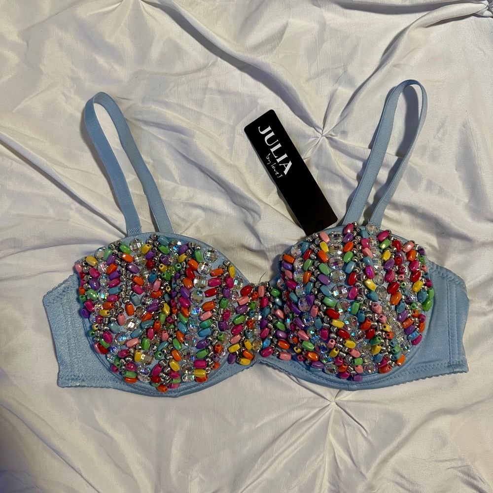 Beaded Women's Bra top bustier